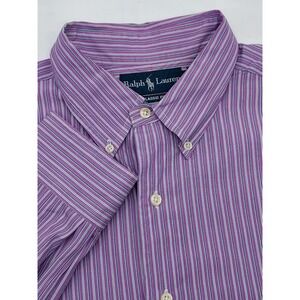 Ralph Lauren Classic Fit Men's LARGE Multi Dress‎ Shirt Long Sleeve Button Up